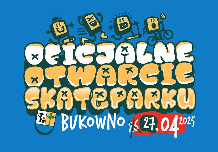 Obraz dla aktualności o tytule: Już w najbliższą niedzielę 27 kwietnia otwieramy oficjalnie Skatepark w Bukownie!