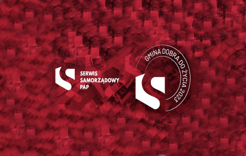 logo "Serwisu Samorządowego PAP" oraz logo "Gmina Dobra Do Życia 2023"