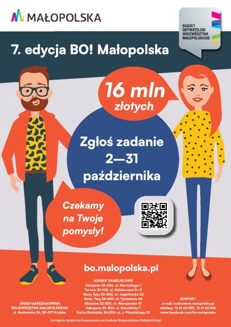 Plakat "16mln złotych czeka na Twój pomysł!"