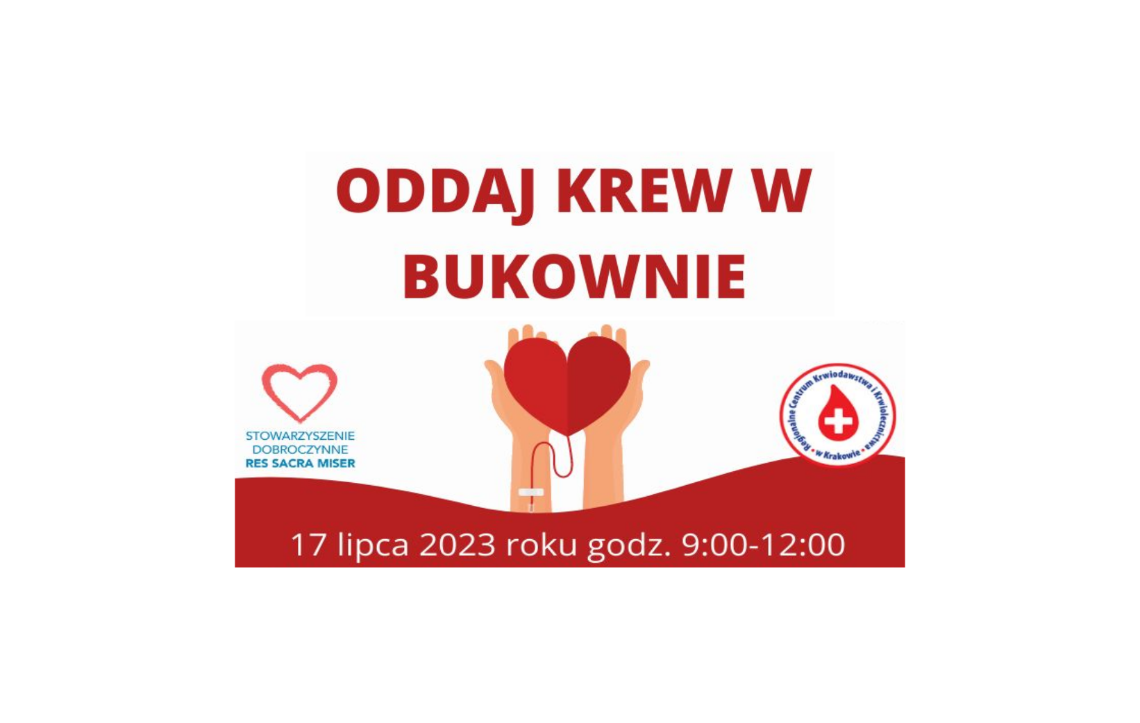 Plakat "ODDAJ KREW W BUKOWNIE"