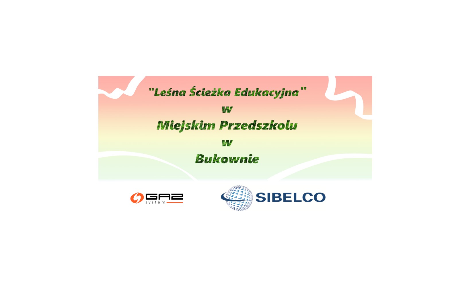 logo "Leśna Ścieżka Edukacyjna" w Miejskim przedszkolu w Bukownie