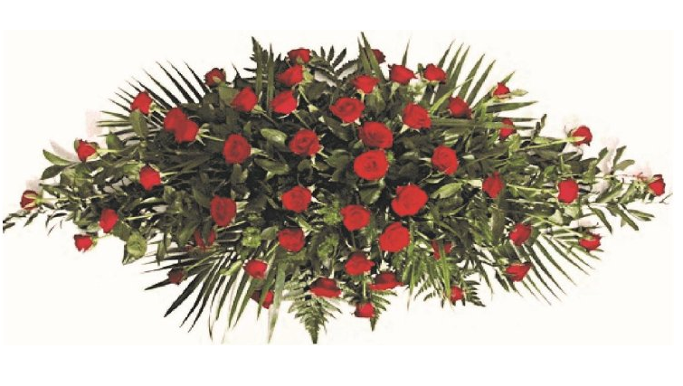 wieniec z czerwonych róż